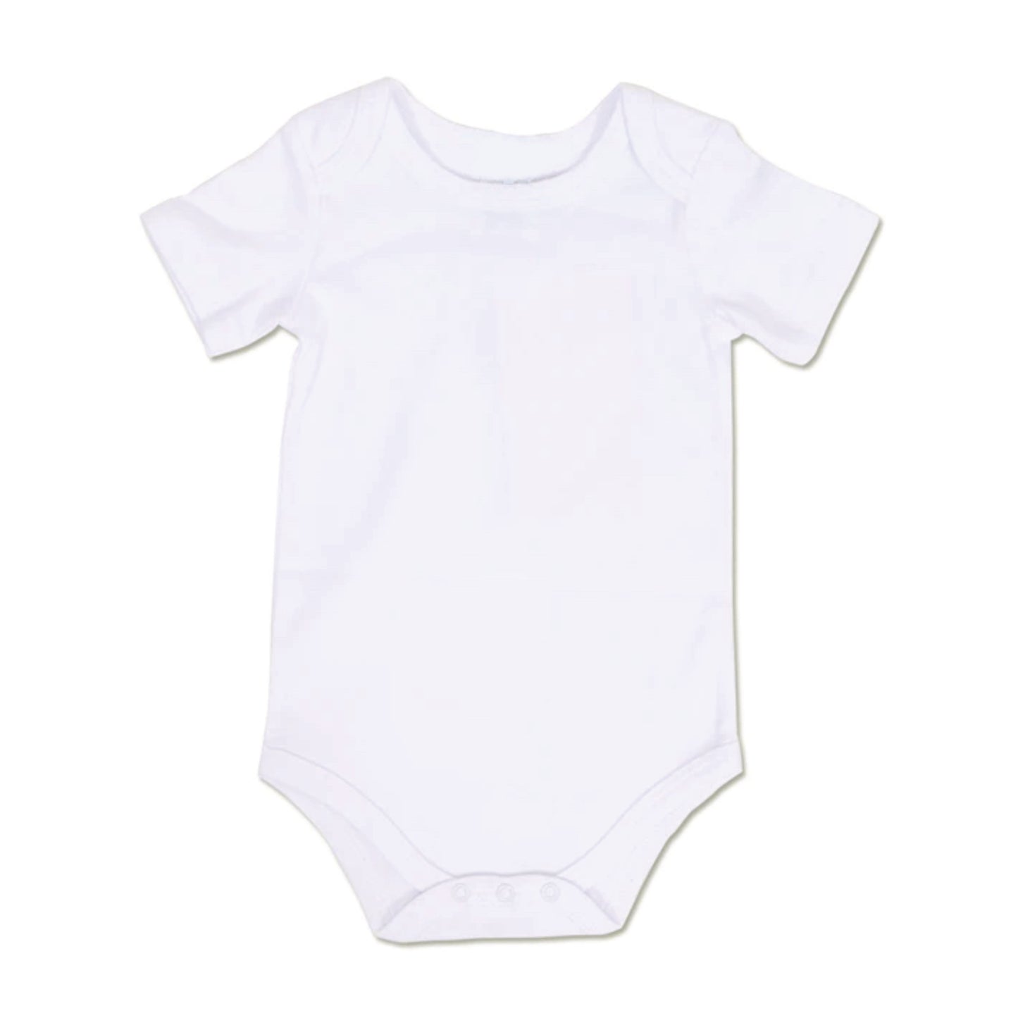 Baby Basics Interlock Short sleeve Bodysuit - White