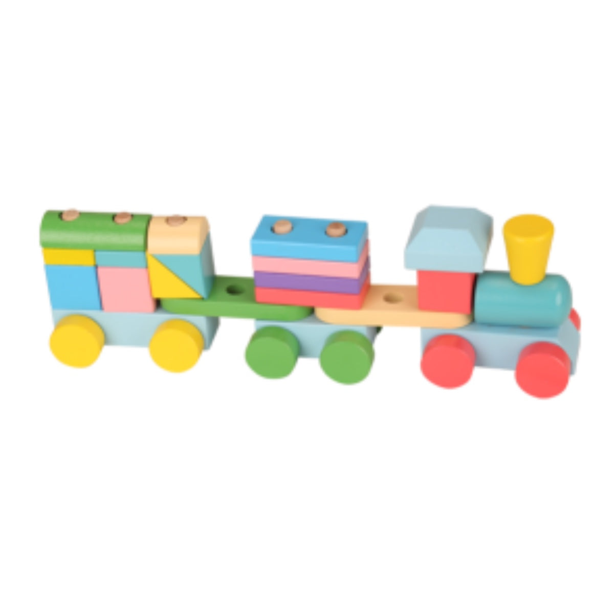 Wooden Pull Along Train