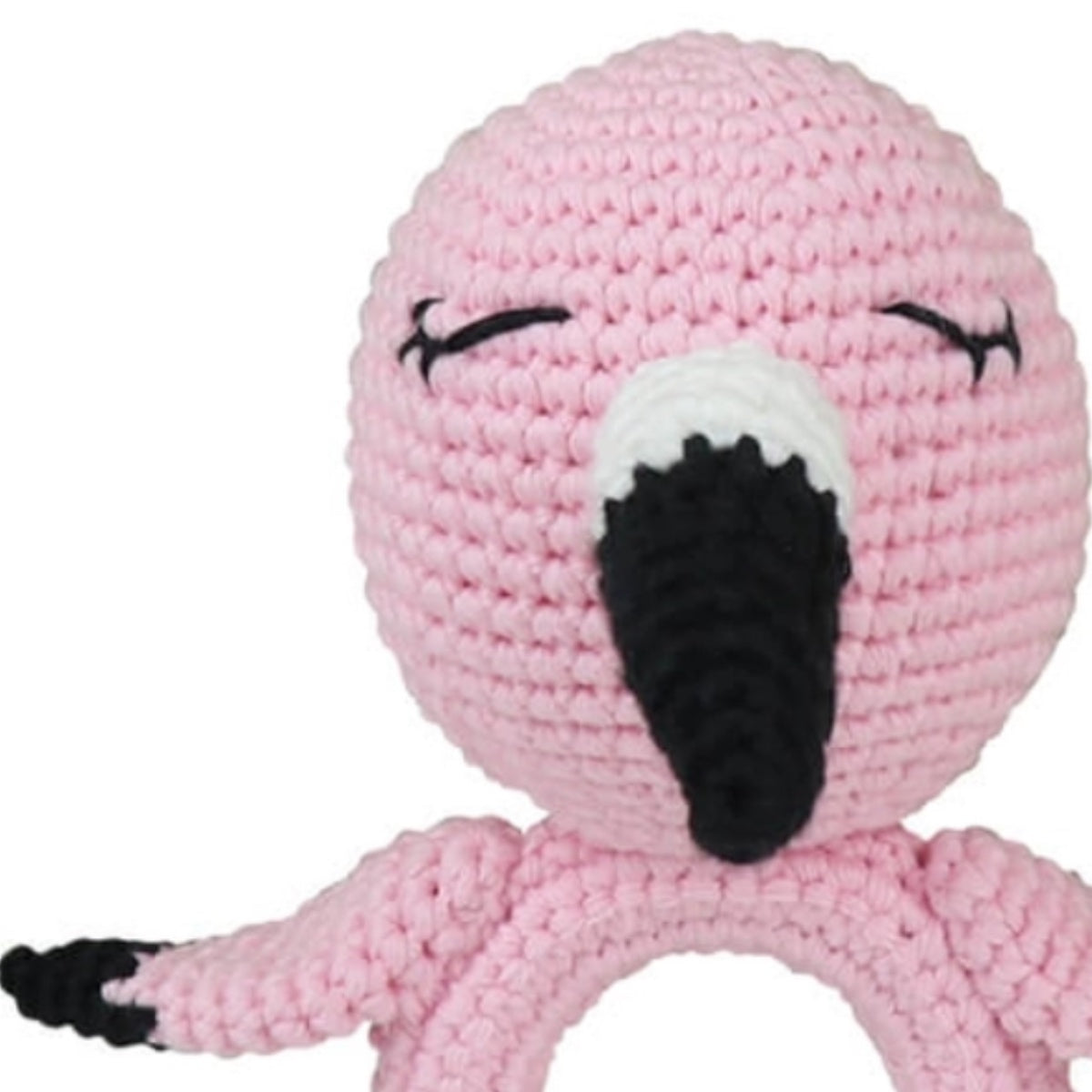 Flora Flamingo Crochet Teether