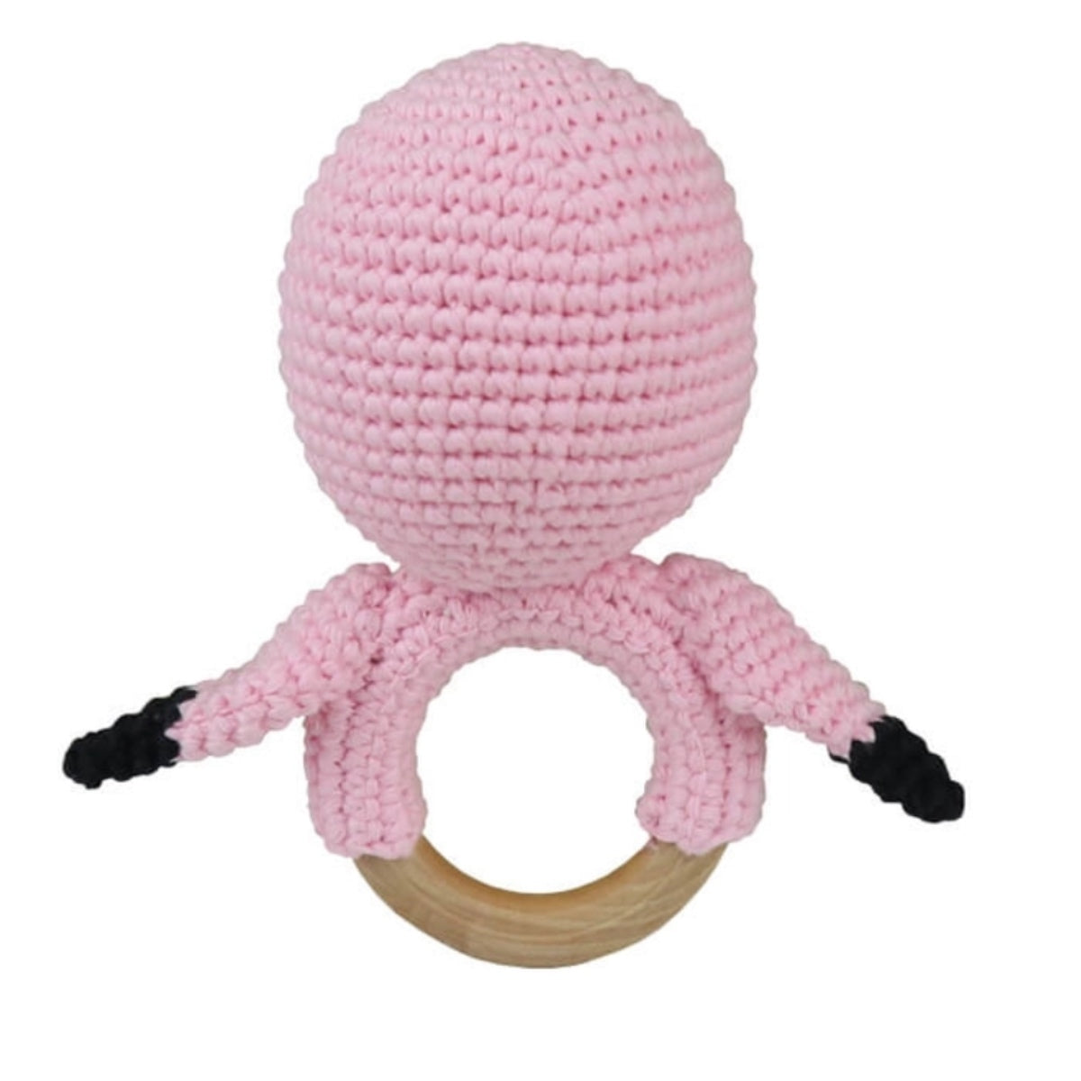 Flora Flamingo Crochet Teether
