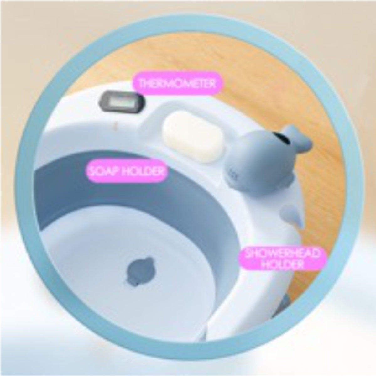 Collapsible Baby Bath with Baby Bath Support