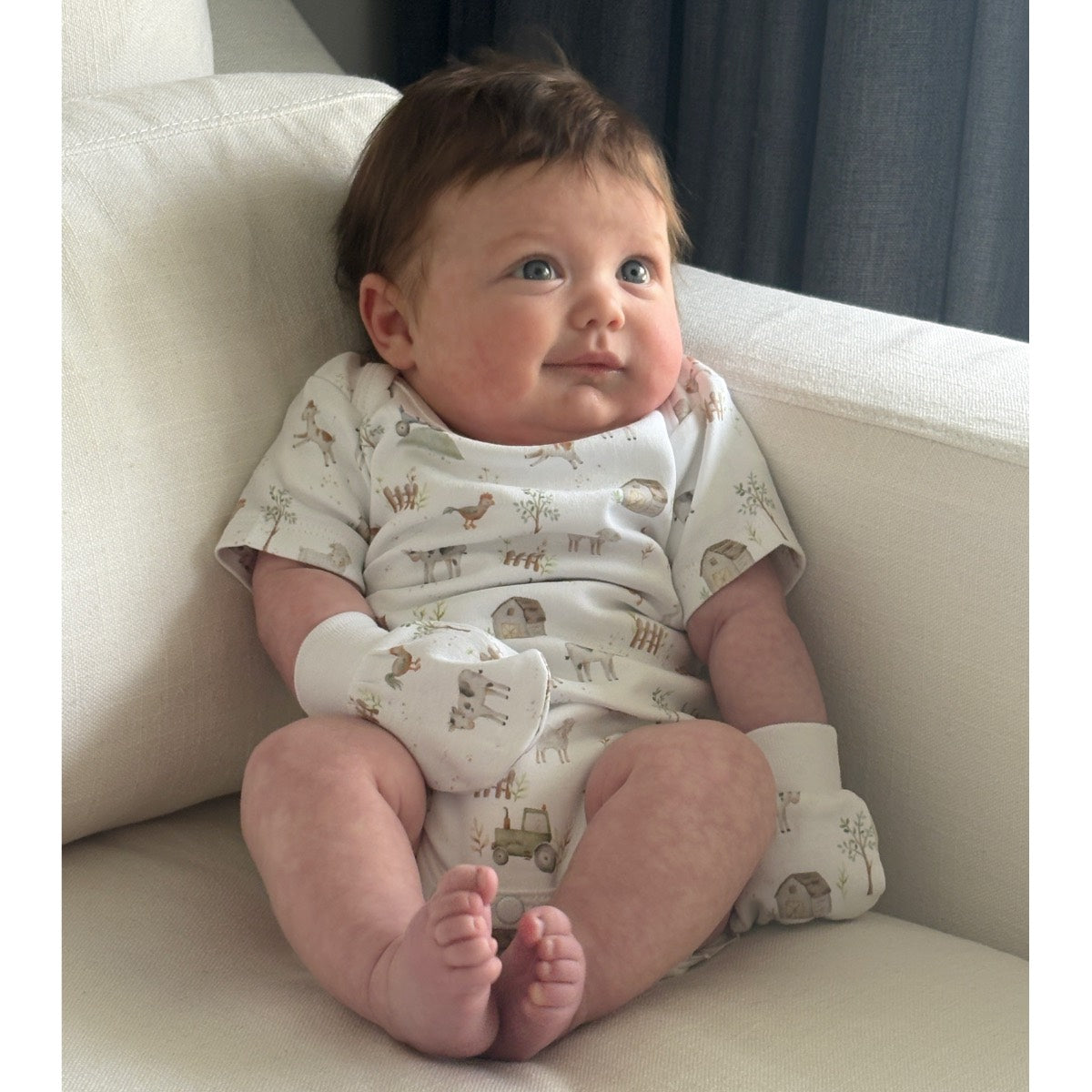 Farm Life Long Sleeve Bodysuit