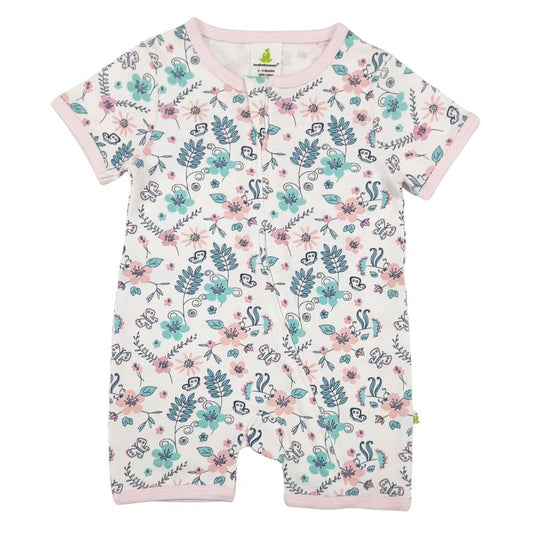 Bloomy Bliss Short Sleeve ZIpsuit