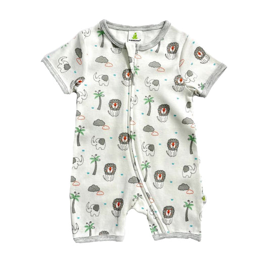 Jungle Safari Short Sleeve Zipsuit