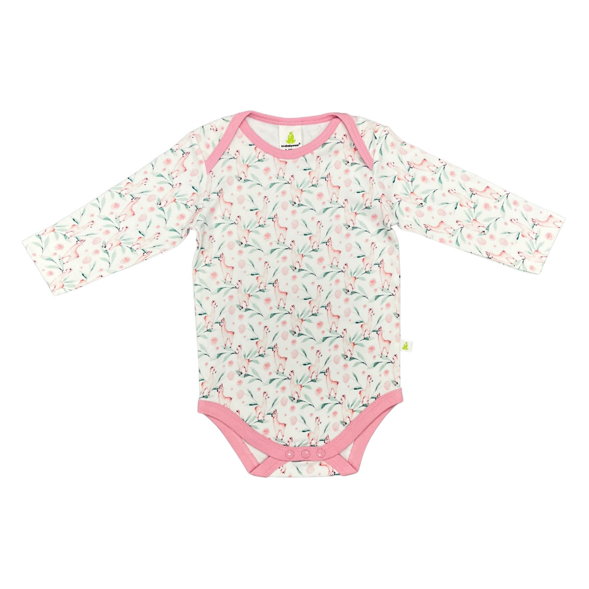 Pink Alpaca Long Sleeve Bodysuit