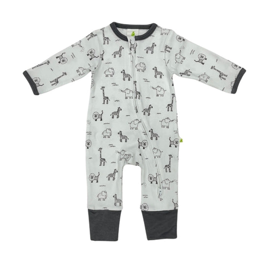 Zoo Animals Long Sleeve Zipsuit