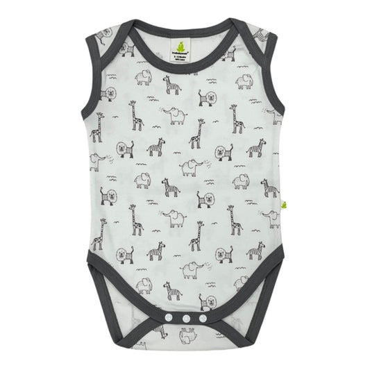 Zoo Animals Sleeveless Bodysuit