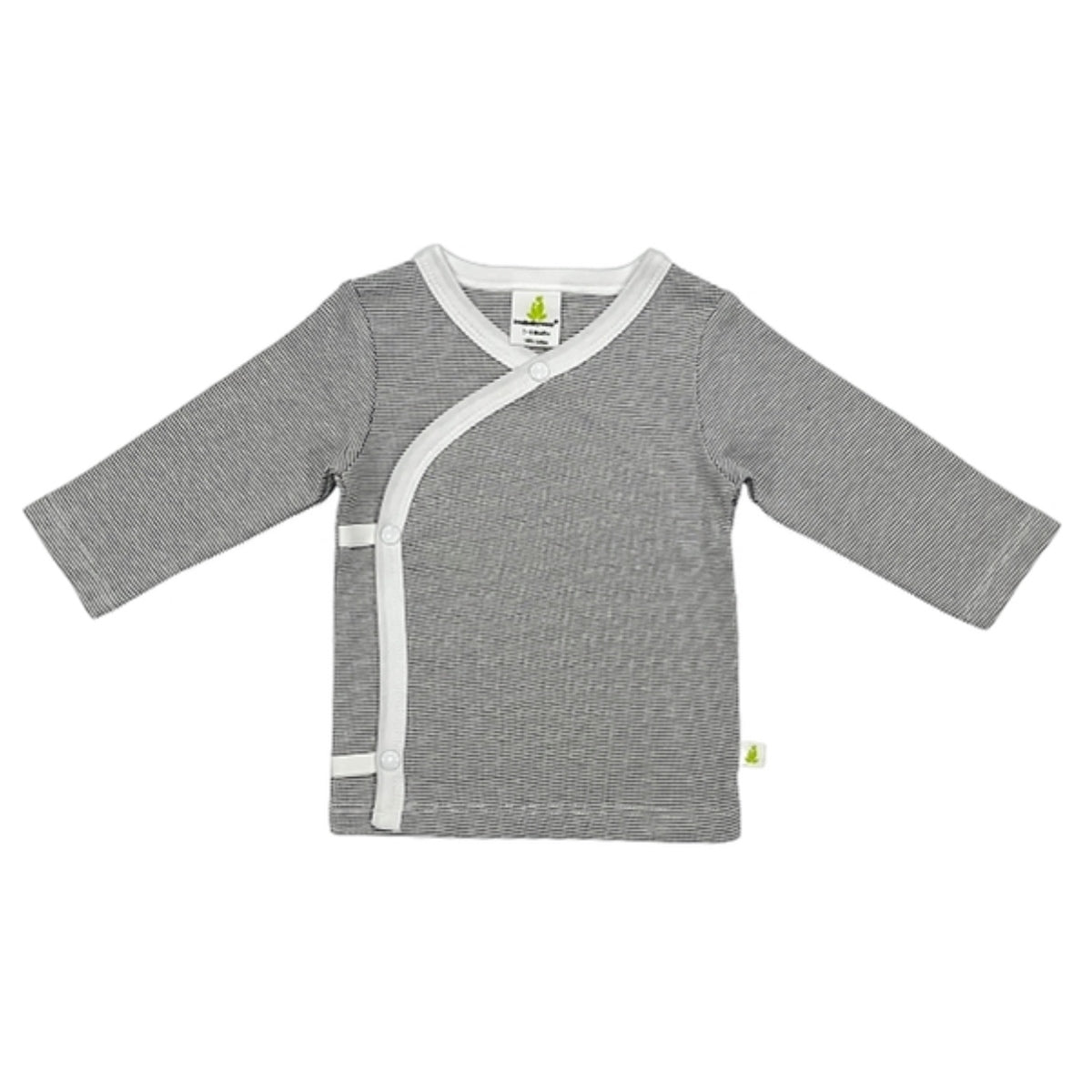 Grey Stripes Kimono Top