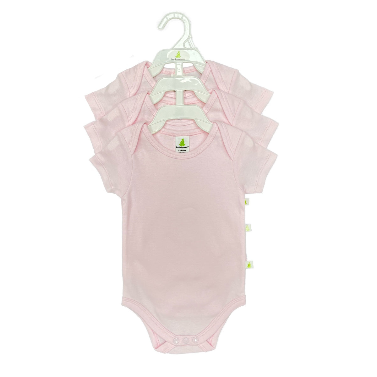 Pink 3 Piece Bodysuit Set