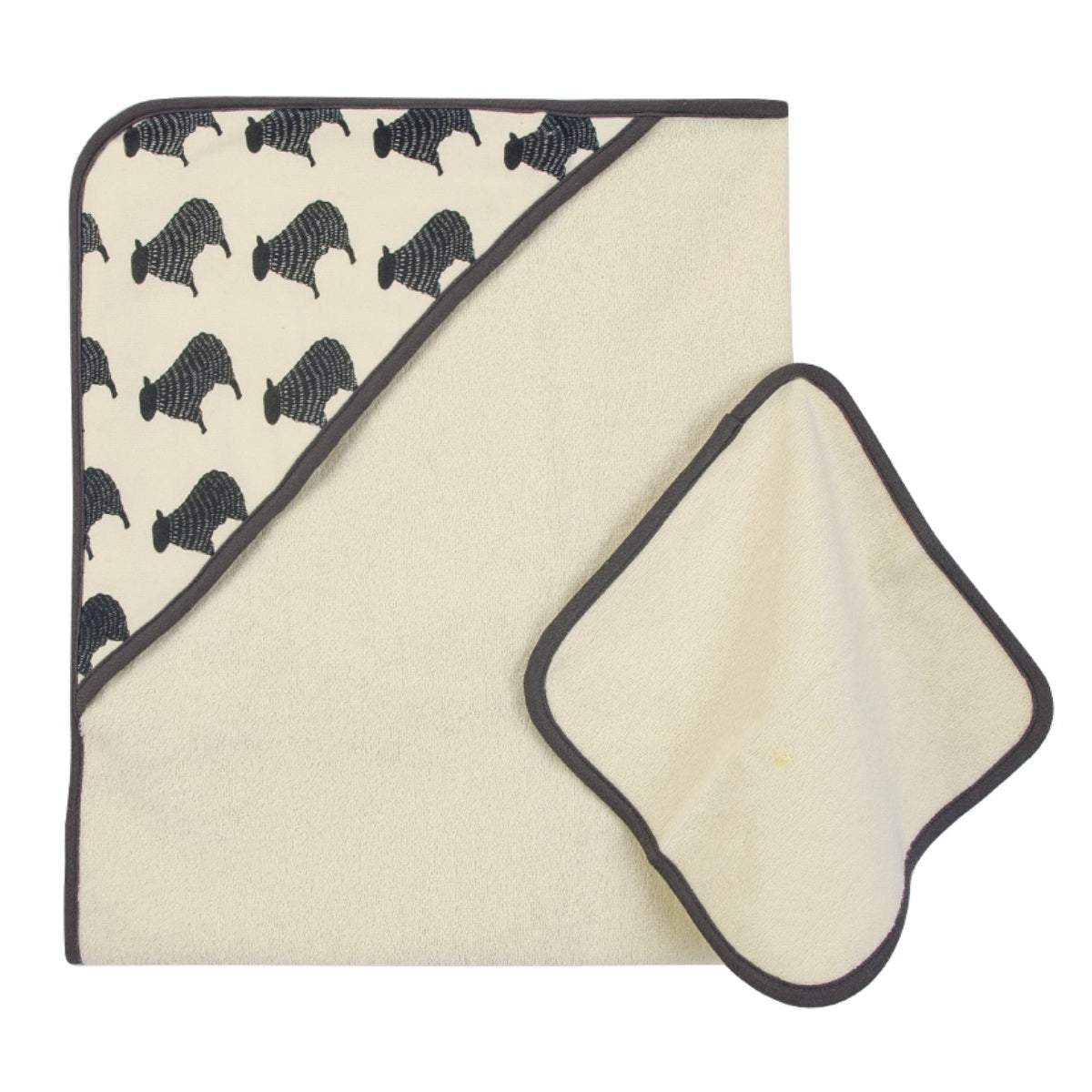 Hooded Towel and Washcloth