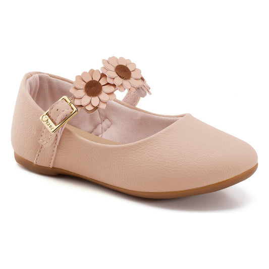 Girls Mary Jane Kids Shoes Pink Flowers