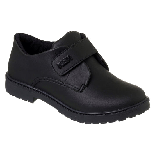 Kids black school shoes. Anatomically designed for a healthy walk