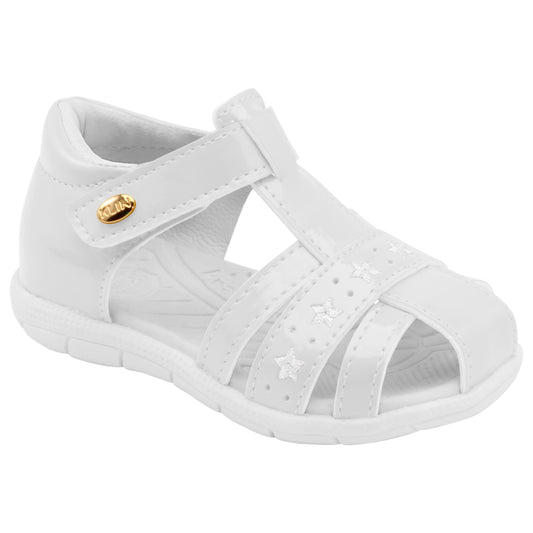 Klin girls summer sandal white
