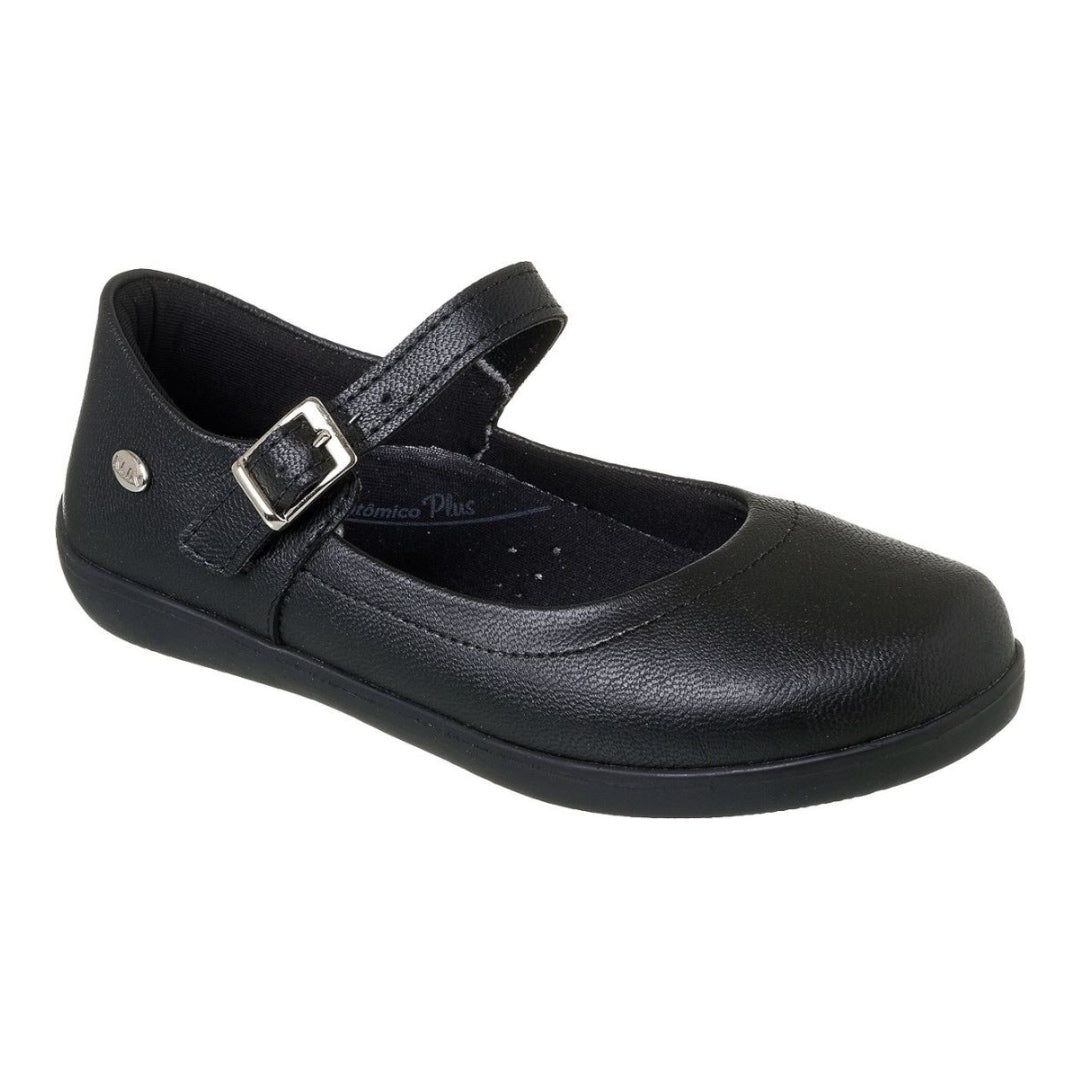 Girls Mary Jane Black School Shoe NZ