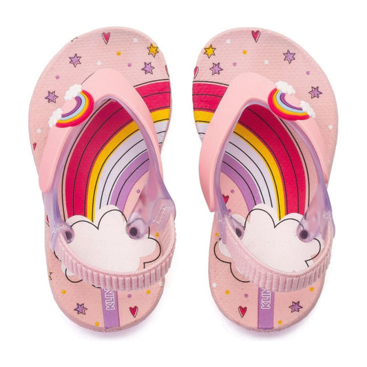 KLIN -  Rainbow Jandals - Baby Pink