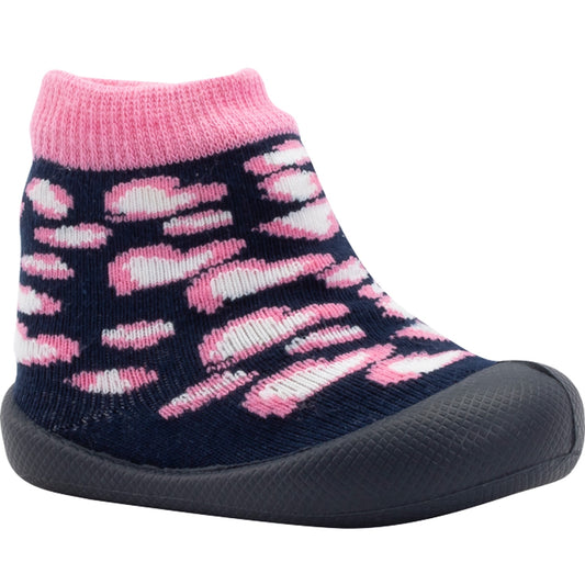KLIN - Comfort sole sock - Navy/Pink