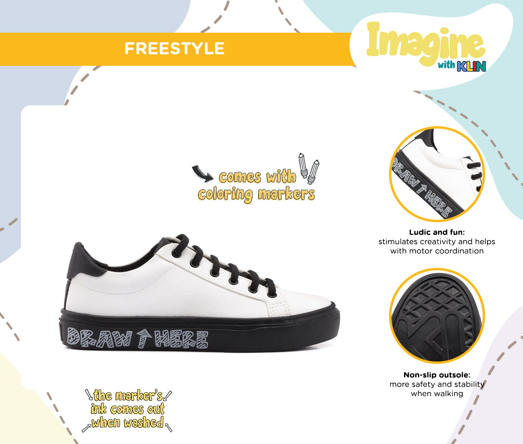 KLIN - Style Sneaker - Colouring Shoe - Black