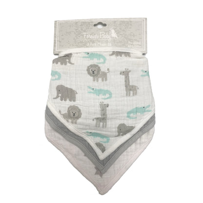 Muslin Bib - 3 Piece Set