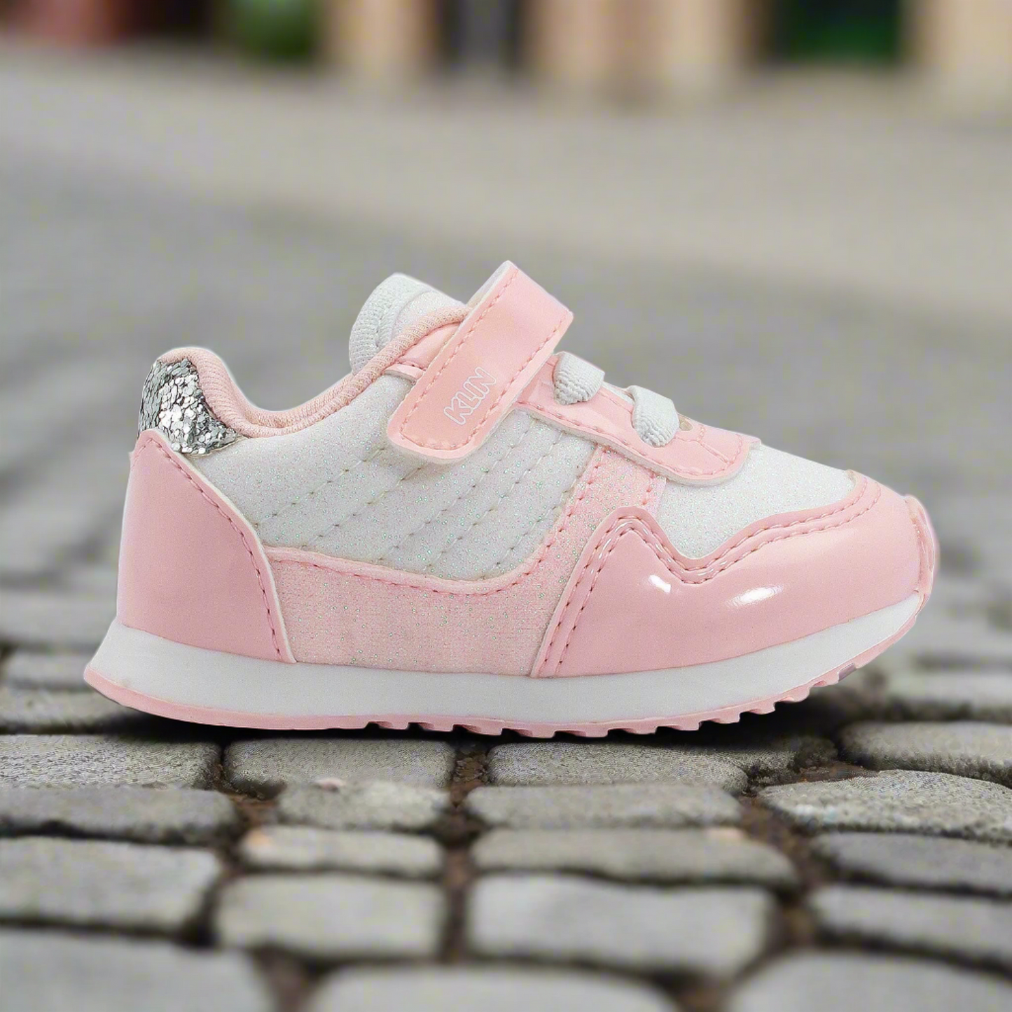 KLIN Mini Walk Tennis - White/Light Pink