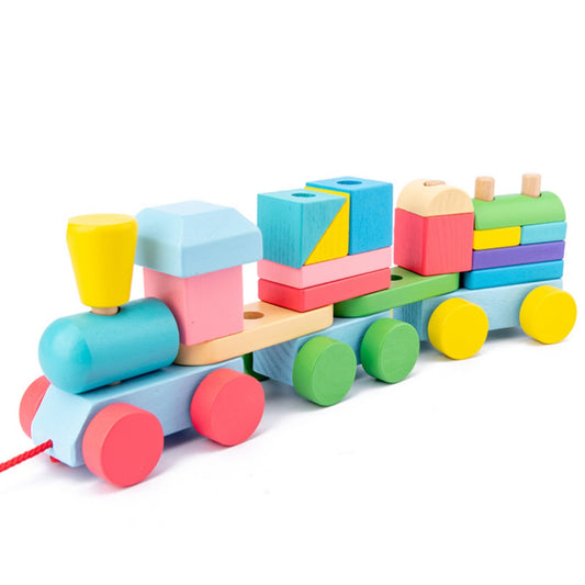 Wooden Pull Along Train
