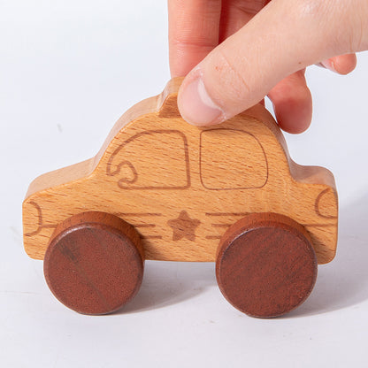 Wooden Push Along Vehicle