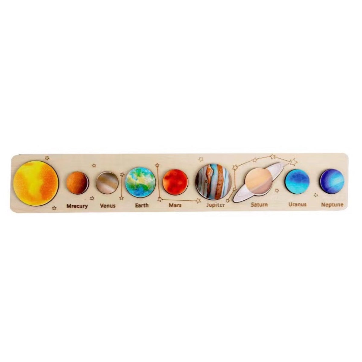 Wooden Space Puzzle