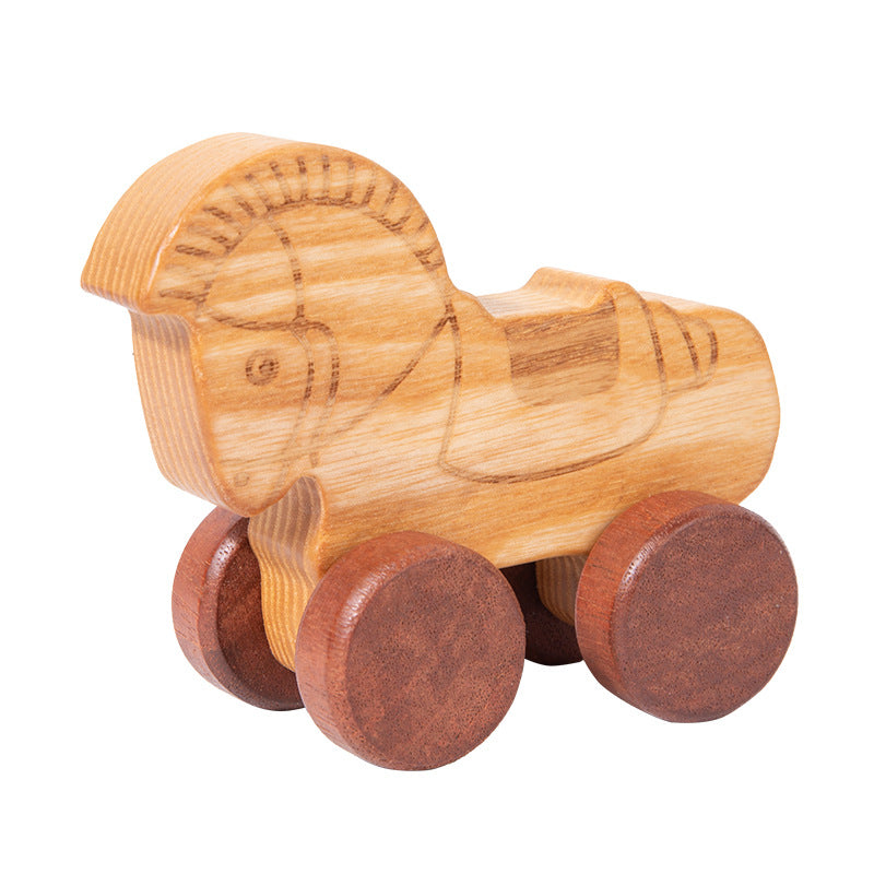 Wooden Push Along Animal