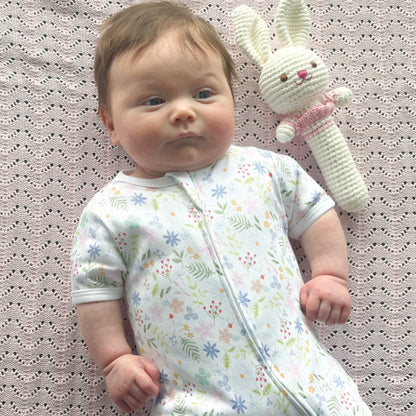 Flower Fairy Short Sleeve Zipsuit