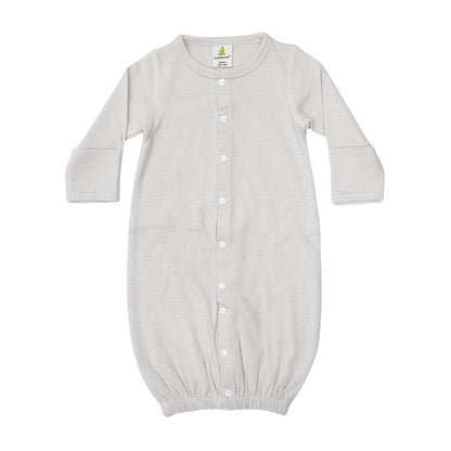 Granite Stripe Convertible Sleepsuit