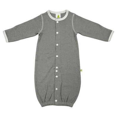 Granite Stripe Convertible Sleepsuit