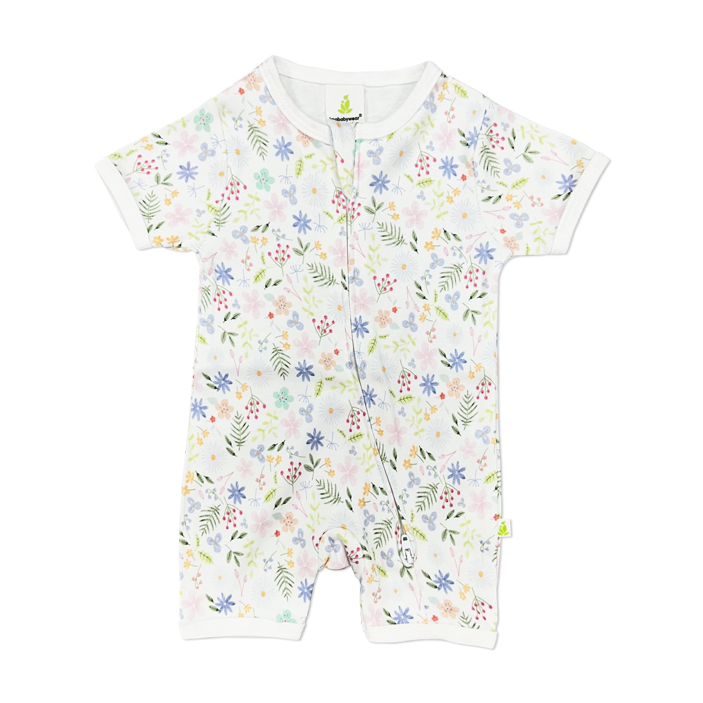 Flower Fairy Short Sleeve Zipsuit