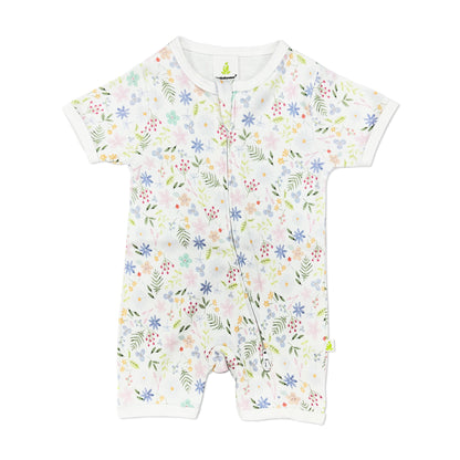 Flower Fairy Short Sleeve Zipsuit