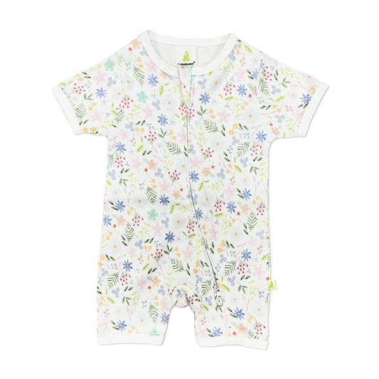 Flower Fairy Short Sleeve Zipsuit