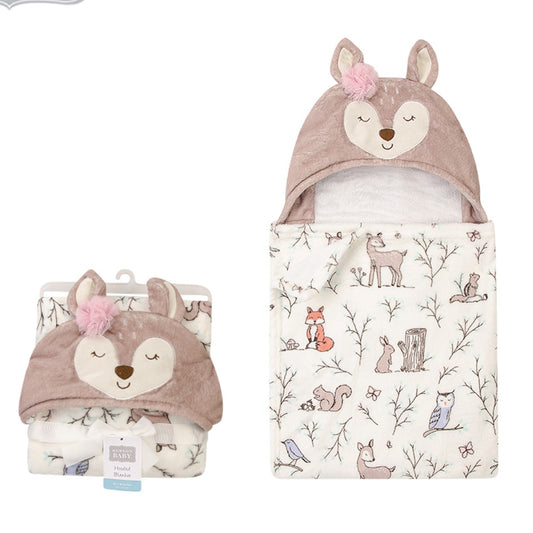 Deer Hooded Blanket