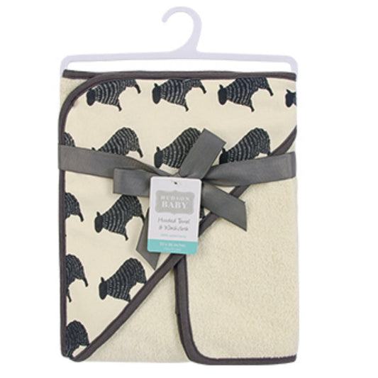 Hooded Towel and Washcloth