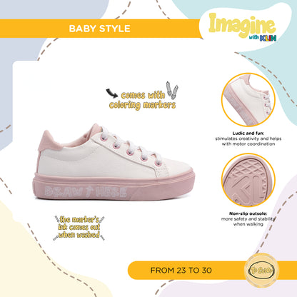 KLIN - Style Sneaker - Colouring Shoe - Pink